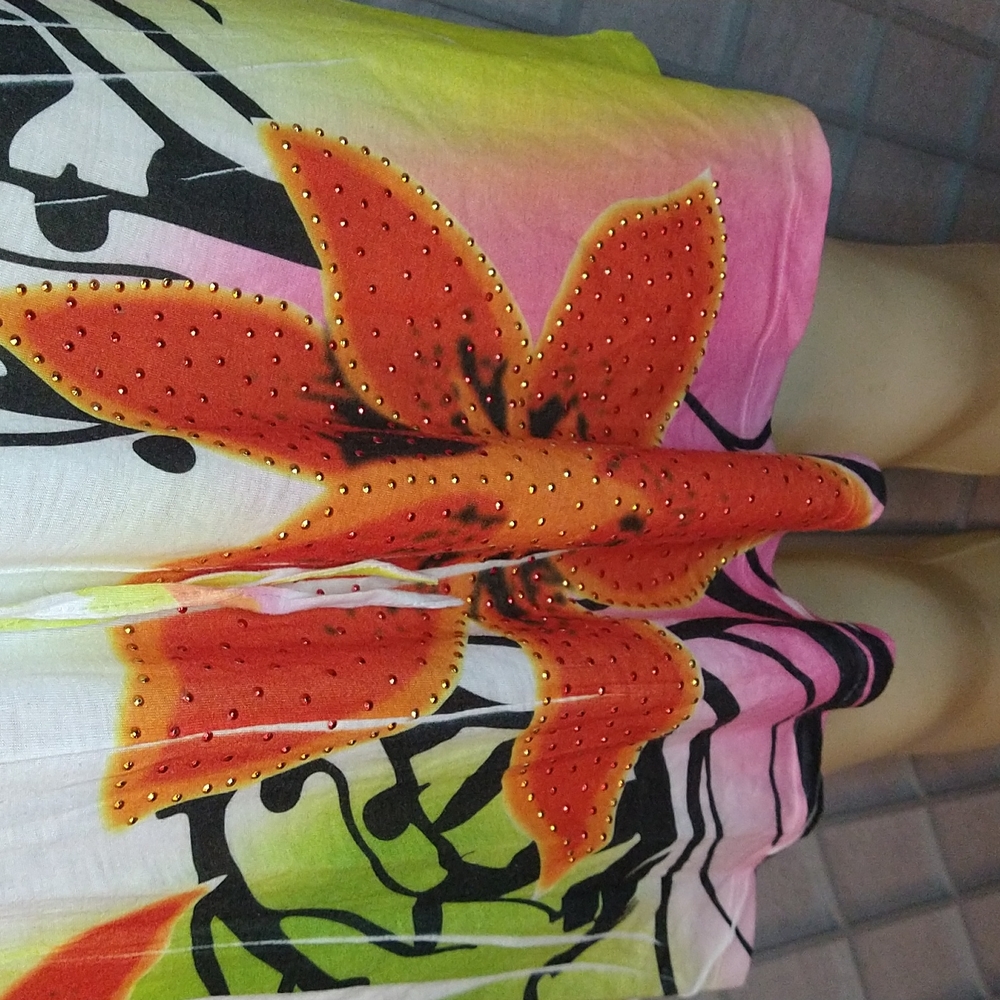 Multi color sleeveless summer dress - Picture 2 of 7